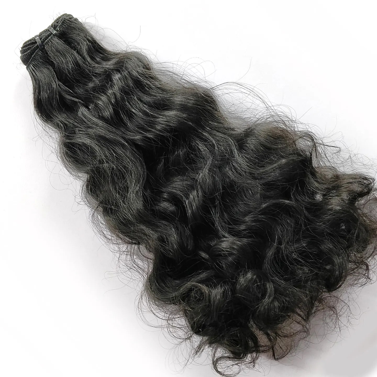 100% 純粋な生のインドの自然な巻き毛の未処理のヘアエクステンション