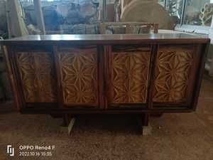 Table à manger classique moderne, salon, salle à manger, terrasse, Console, Table, chaise, vitrine, Macassar, ébène, Amara, bois exotique - Product Image 4