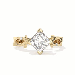 Bague de fiançailles en diamant princesse 1.50 CT pour femme - Product Image 1