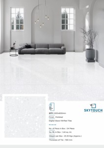 Carreaux de porcelaine de couleur claire 60*60 carreau de céramique poli émaillé carreau design en porcelaine pour supermarché - Product Image 3