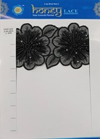 Dentelle Organza Brodé Floral Écologique Coloré et Élégant pour Robes de Soirée et de Mariage