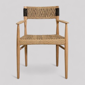 Luxury Scandinavian Dining <b>Chair</b> Teak Wood Rope Solid <b>Wooden</b> Exterior <b>Chair</b> for Hotel Residential Restaurant Cafe <b>Garden</b> Banquet - Product Image 2
