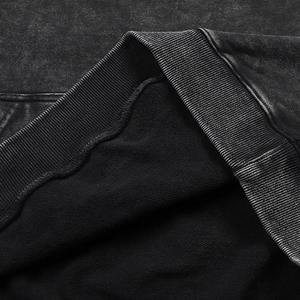 Sweat à capuche surdimensionné délavé à l'acide de haute qualité pour hommes pull imprimé gothique avec capuche OEM sweat à capuche de mode personnalisé - Product Image 4