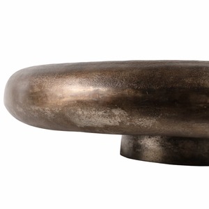 Cuencos de ensalada decorativos de Metal dorado rústico, cuencos de frutas hechos a mano de lujo de aluminio antiguo para Decoración de mesa de hogar y boda - Product Image 5
