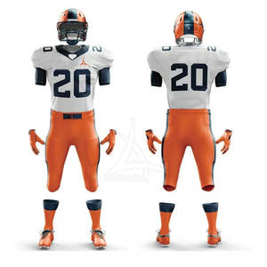 ชุดยูนิฟอร์มอเมริกันฟุตบอลแบบสั่งทำ ดีไซน์ล่าสุด กางเกงขาสั้น โพลีเอสเตอร์ 100% แห้งเร็ว ระบายอากาศดี เหมาะสำหรับฤดูร้อน ราคาส่งจากโรงงานโดยตรง - Product Image 2