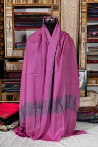 ผ้าแคชเมียร์ปักลายปะการังสีชมพูผ้าขนแกะนิ่มทำมือสวมใส่ในฤดูหนาวหรูหราผ้าแคชมินาโพลีเอสเตอร์ให้ความอบอุ่นสำหรับผู้หญิง - Product Image 2