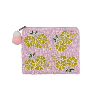 Elegante Monedero de Cuentas Bordadas con Diseño Floral, Monedero de Cuentas Hecho a Mano con Patrón Colorido - Product Image 5