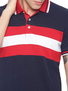 Polo en coton blanc à motif solide pour hommes, très bon marché, vente en gros, dernier modèle avec impression numérique, tissu tricoté - Product Image 3