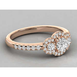 Bague solitaire en or 18 carats avec diamant de laboratoire brillant - Product Image 6