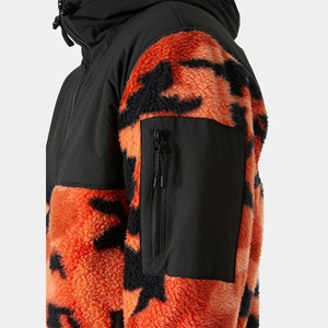 <b>Men</b> Casual Winter Stand Collar <b>Pullover</b> Fleece <b>Jacket</b> Thickened Cotton Printed Embroidered Pattern Large Size Warm FOR <b>Mens</b> - Product Image 4