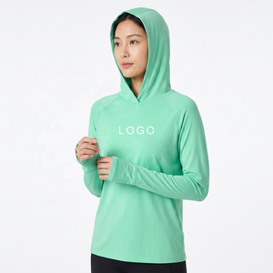Sudadera con Capucha Verde de Manga Larga para Adultos Unisex, Transpirable, con Estampado Digital, Talla Grande, Secado Rápido, UPF 50, 100% Poliéster, Color Sólido en la Parte Delantera - Product Image 4