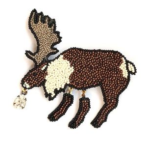 Broches de nuevo diseño de la mejor calidad, broche de hoja de moda a bajo precio con cuentas de alambre de lingotes #007281490, encaje técnico bordado - Product Image 6