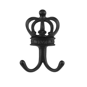 <b>Black</b> Iron Wall <b>Hooks</b> Mounted Coat <b>Hook</b> for Home Farmhouse Coats Bags Hats Towels Use - Product Image 4