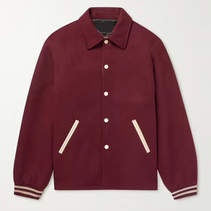 Nouveau design de vestes universitaires lâches à la mode patchs en chenille letterman college bomber baseball veste universitaire en cuir pour hommes - Product Image 6