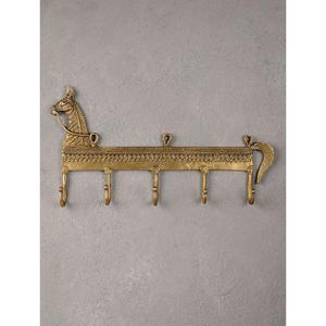 Crochets muraux en laiton antique astucieusement conçus pour compléter les crochets muraux de finition polie dorée de décoration intérieure traditionnelle - Product Image 1