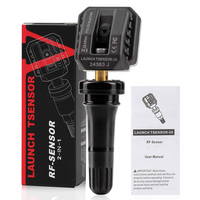 Capteur TPMS universel LAUNCH X431 TSENSOR-05, double fréquence 315 MHz/433 MHz, valve en caoutchouc à angle réglable, moniteur de pression des pneus