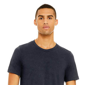 Camiseta Heather Midnight Navy Unisex CVC-52% Airlume Cotton, 48% Poly, 4,2 oz - Product Image 4