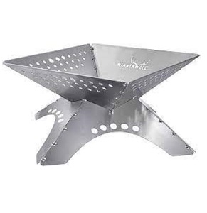 กองไฟเหล็กเหล็กกลมสีดำสำหรับงานปาร์ตี้ในสวนกลางแจ้งหลุมไฟโลหะดีไซน์ทันสมัย - Product Image 1