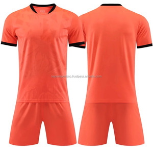 ชุดเสื้อฟุตบอลผ้าไหม100% ผ้าโพลีเอสเตอร์เสื้อทีมฟุตบอลพิมพ์ลายสกรีน - Product Image 6