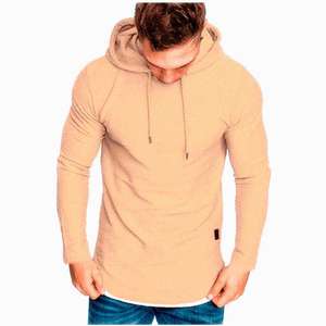 MRMT 2024 hommes couleur unie à capuche décontracté sport à manches longues T-Shirt pull tout nouveau hommes sweats à capuche sweats hauts - Product Image 2