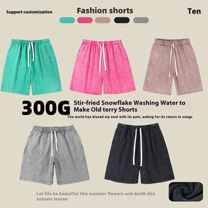 Wholesale <b>Men</b> <b>Black</b> Casual <b>Shorts</b> Summer Cotton Fleece <b>Shorts</b> with Elastic Waist Drawstring Pockets OEM Custom Logo Wholesale - Product Image 4