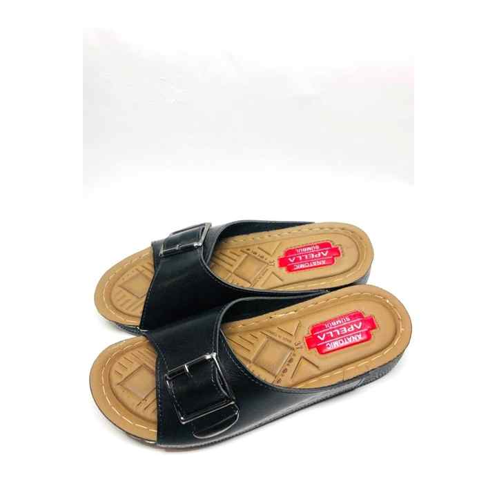 Hyacinth Light Sole Full Orthopedic Anatomical Women's Single Buckle Slippers