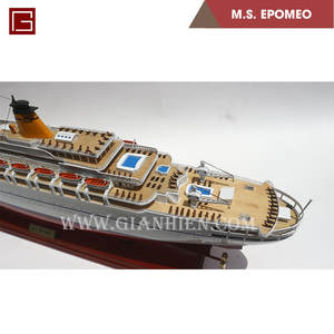 Gia Nhien Fabricant Conception personnalisée quantité minimale de commande bas MS EPOMEO MODÈLE DE BATEAU EN BOIS MODÈLE DE BATEAU EN bois DE HAUTE QUALITÉ - Product Image 5