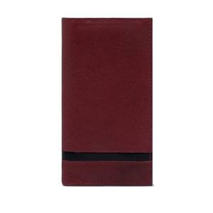 Cartera Larga de Cuero Texturizado Marrón Premium para Hombre, Elegante Cartera de Mano con Acabado Saffiano, con Múltiples Ranuras para Tarjetas y Cremallera - Product Image 2