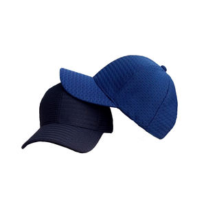 Gorra de béisbol de tela de rizo de 5 paneles personalizada al por mayor 100% poliéster impermeable corte láser agujero perforado deportes papá sombrero con logotipo - Product Image 6