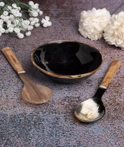 Tazón de Ensalada Moderno de Cerámica Natural Ecológica con Juego de Cuchara y Tenedor para Servir Frutas, Decorativo para Cocina y Hogar, Estilo Japonés - Product Image 6