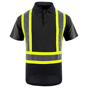 Ropa de trabajo de seguridad de calidad superior Polo de seguridad 100% algodón Cinta reflectante de seguridad Hi Viz - Product Image 5