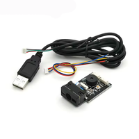 Módulo de escáner de código de barras GM65, módulo lector de código QR 1D 2D, placa de lectura de código de barras, USB URAT con conector de Cable para Android Arduino