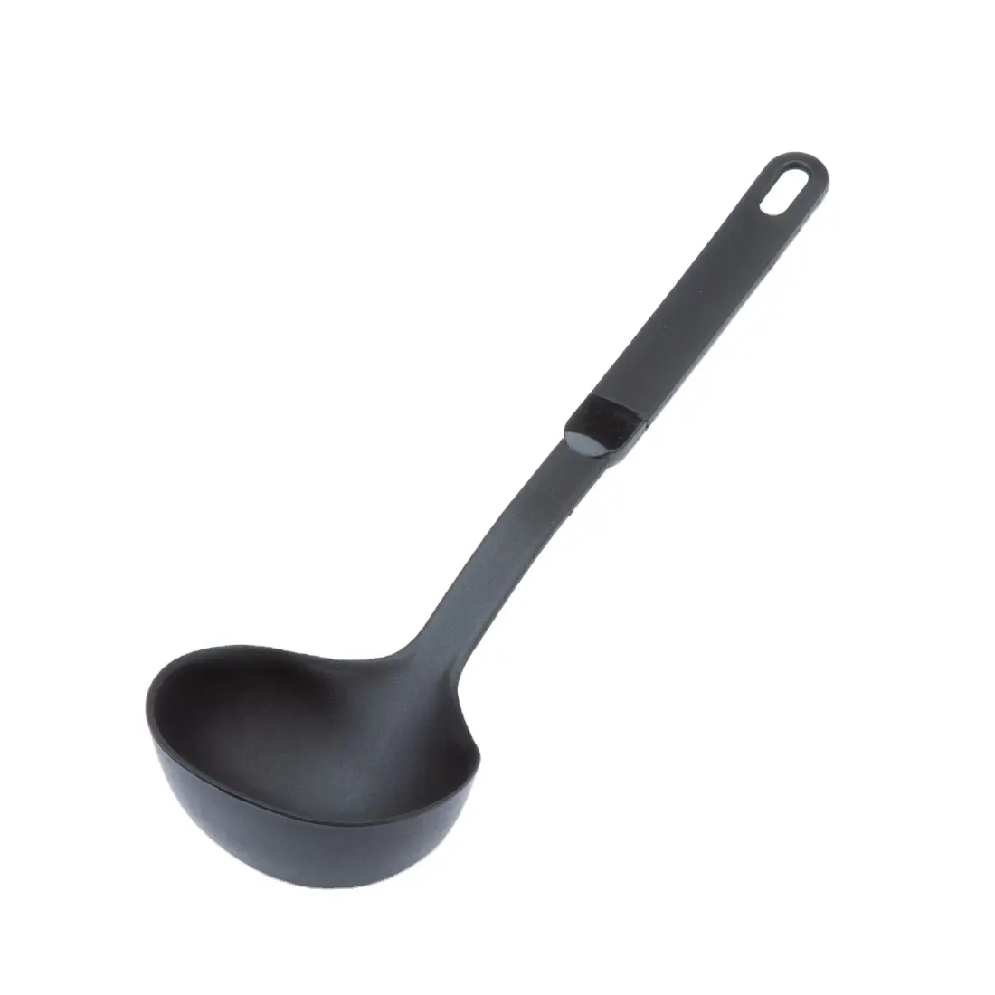 Nylon Handle Ergonomic Ladle Utensil to Serve Soup Sauce Minestra Pasta Kitchen Gadgets Pots and Pans New Italian Design Black