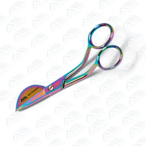 Tijeras de corte de hilo de bordar al por mayor Tijeras de pico de pato Tijeras de apliques de acero inoxidable de calidad superior - Product Image 5