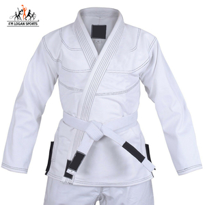 En el arte marcial 100% algodón para logotipo de bordado Jiu Jitsu traje Gi fabricante de OEM para los hombres Jiu Jitsu Gi traje FM LOGAN deportes - Product Image 4