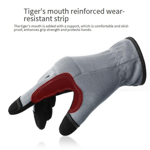 Guantes de Trabajo Tácticos de Cuero Anti-Corte, Cómodos, Resistentes a Vibraciones, Ecológicos, con Agarre Firme, Mitones de Protección para Exteriores - Product Image 2