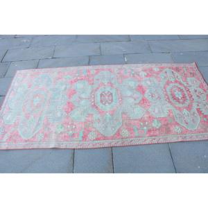 Tapis turc, tapis d'appoint 3,37x7 pieds, tapis en laine rose gris - Product Image 4