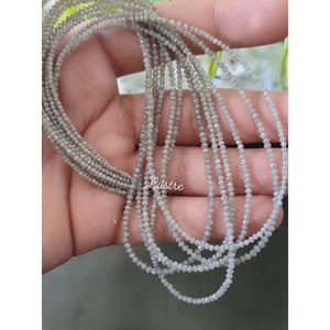 Perles Rondelles de Qualité AAA+ 1,8-2,4 mm, Gris Diamant Facetté, Diamants en Vrac - Product Image 3