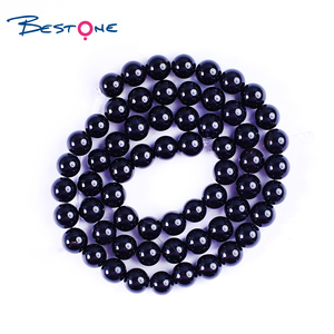 Bestone Natural <strong>Black</strong> Onyx <strong>Beads</strong> Agate Gemstone Round <strong>Beads</strong> Bulk for Jewelry Making Necklace Bracelet - Product Image 6