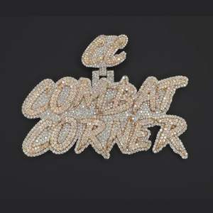 Pendentif Hip Hop en Argent S925 Personnalisé de Haute Qualité avec Diamant Moissanite VVS Lettre Élégante Haute Joaillerie - Product Image 1