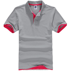 T-shirt polo simple vierge pour hommes avec logo OEM personnalisé imprimé sur un design - Product Image 4