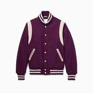 Chaqueta Universitaria de Invierno de Nuevo Estilo en Oferta, Mangas de Cuero de Béisbol, Secado Rápido, Precio de Fábrica, Chaquetas Universitarias para Hombre - Product Image 3