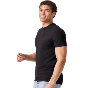 Camiseta de Hombre de Alta Calidad, Más Vendida, de Algodón, Tejida, Personalizada, con Patrón Sólido, Secado Rápido, Transpirable, Manga Corta, al por Mayor - Product Image 6