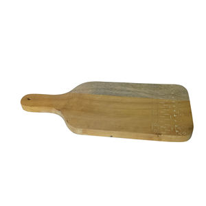 Prix de gros Planche à découper en bois de manguier durable et écologique Incrustation d'os Ustensiles de cuisine Servir du fromage Pizza Pain Blocs à découper - Product Image 1