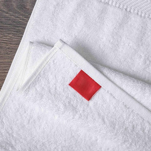 Serviette de bain en coton blanc 500 GSM 100x150, broderie personnalisée, tissage durable avec logo personnalisé - Product Image 6