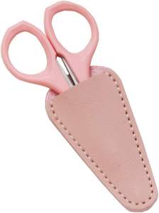 Custom Scissors Cover Safety Synthetic <b>Leather</b> Sheath Scissors Protector Hair Cutting Shears Sewing Scissor Case Manucfactuer - Product Image 4