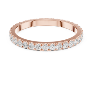 Joyería de lujo Chapado en plata Redondo Corte brillante Diamante Piedra lateral Cristal Compromiso Anillos de boda para mujer - Product Image 2