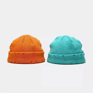 Bonnet en acrylique vierge unisexe personnalisé de haute qualité Bonnet de pêcheur Casquette crâne en acrylique Bonnet d'hiver Bonnets pour hommes - Product Image 3