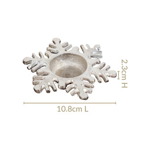 <b>Snowflakes</b> Metal Tea <b>Light</b> Holder and Candle Holder for Home Decor Trendy for Christmas Decoration - Product Image 4