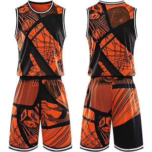 Sublimation complète Sequin Pratique Réversible Couleur Marron Logo Personnalisé Uniformes Gris Mens Basketball Jersey Set - Product Image 5